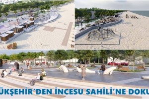 İncesu’da Örnek Bir Sahil Alanı Oluşturuluyor
